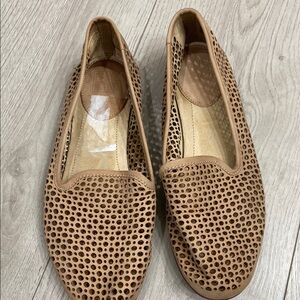 Perforated Tan Loafers